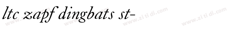 ltc zapf dingbats st字体转换